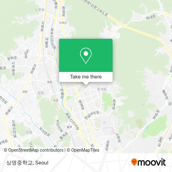 상명중학교 map