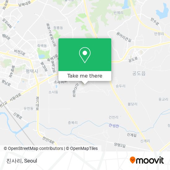 진사리 map