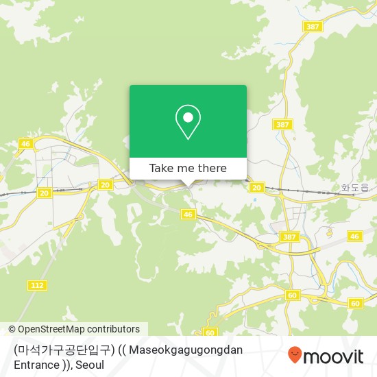 (마석가구공단입구) (( Maseokgagugongdan Entrance )) map