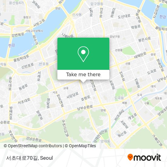 서초대로70길 map