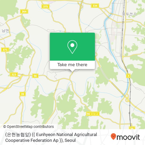 (은현농협앞) (( Eunhyeon National Agricultural Cooperative Federation Ap )) map