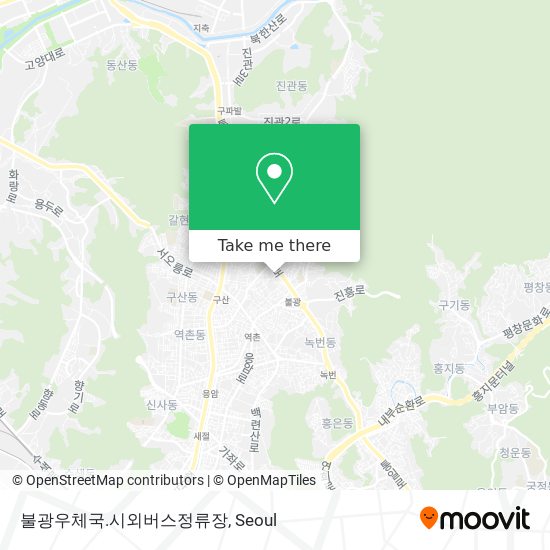 불광우체국.시외버스정류장 map