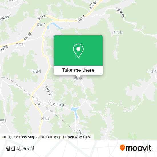 How to get to 월산리 (Wolsalli) in 양평군, 경기도 by Bus or Subway | Moovit