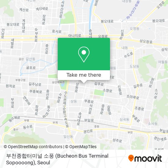 부천종합터미널 소풍 (Bucheon Bus Terminal Sopoooong) map