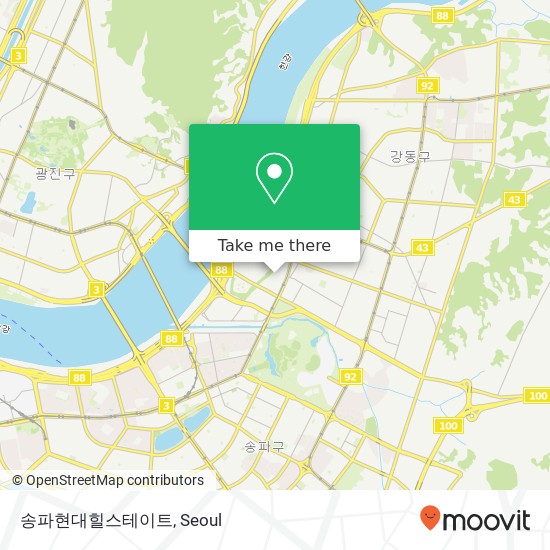 송파현대힐스테이트 map