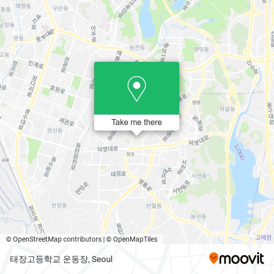 태장고등학교 운동장 map