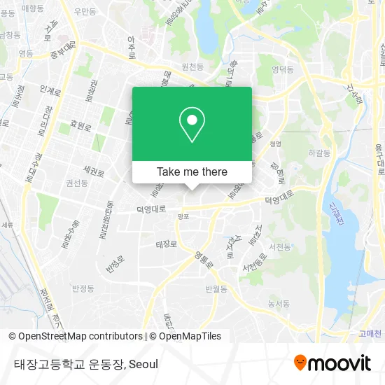 태장고등학교 운동장 map