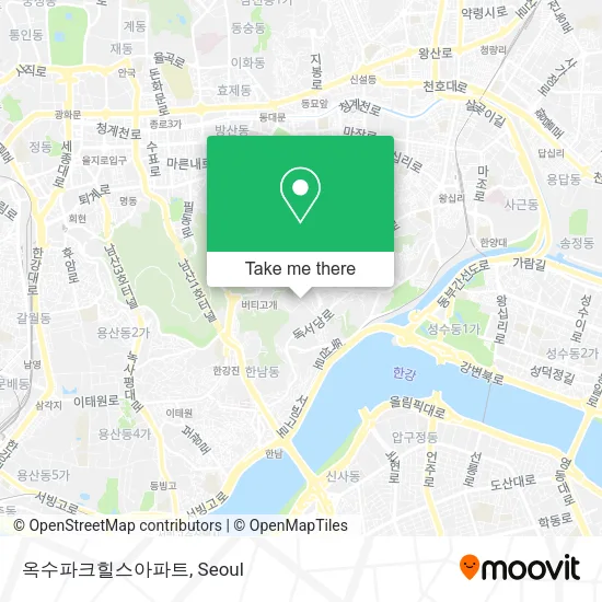 옥수파크힐스아파트 map