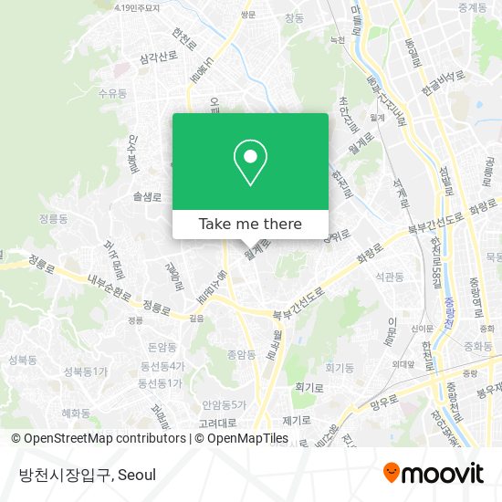 방천시장입구 map