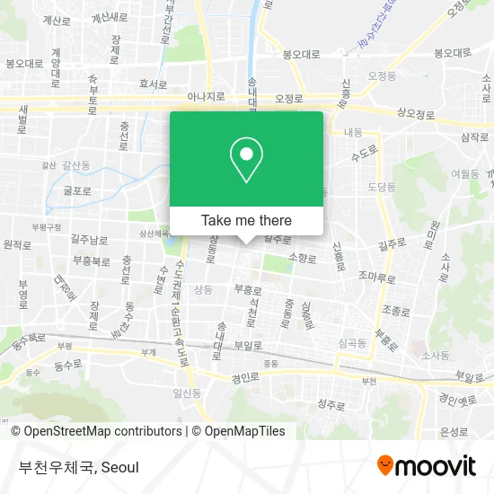 부천우체국 map
