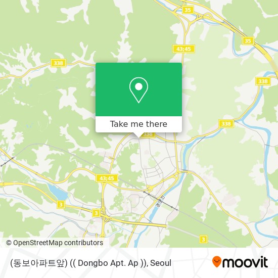 (동보아파트앞) (( Dongbo Apt. Ap )) map