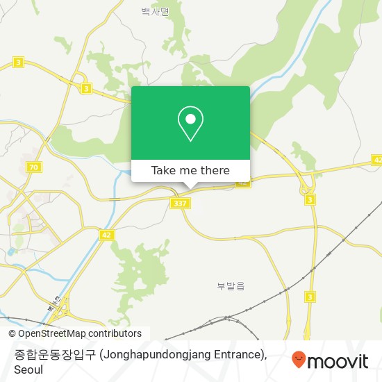 종합운동장입구 (Jonghapundongjang Entrance) map