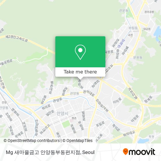 Mg 새마을금고 안양동부동편지점 map