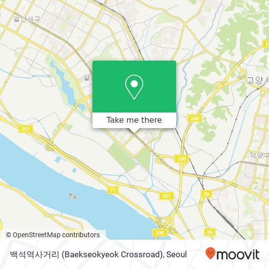 백석역사거리 (Baekseokyeok Crossroad) map