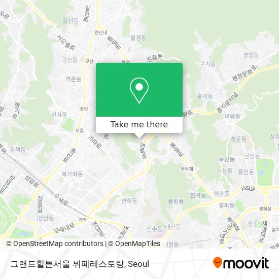 그랜드힐튼서울 뷔페레스토랑 map