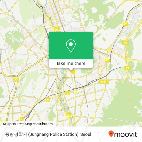 중랑경찰서 (Jungnang Police Station) map