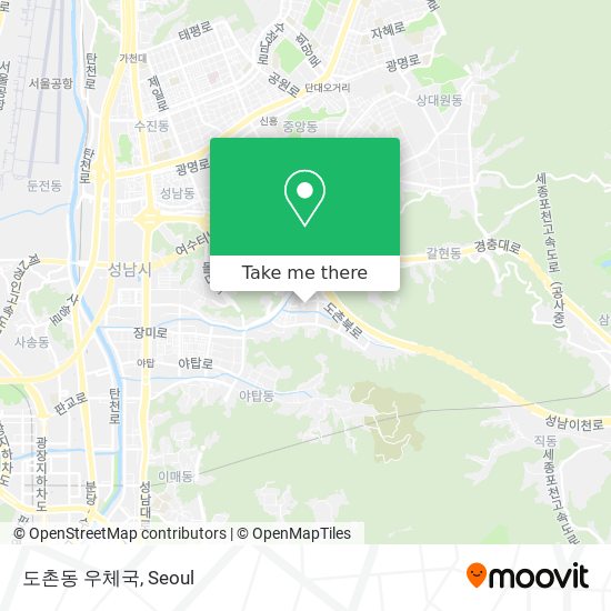 도촌동 우체국 map