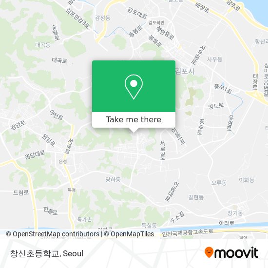 창신초등학교 map