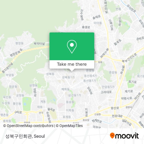 성북구민회관 map