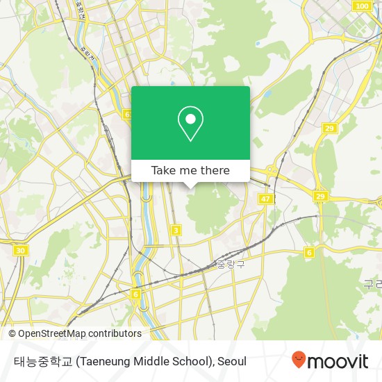 태능중학교 (Taeneung Middle School) map