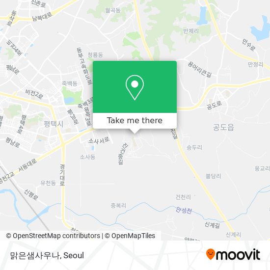 맑은샘사우나 map