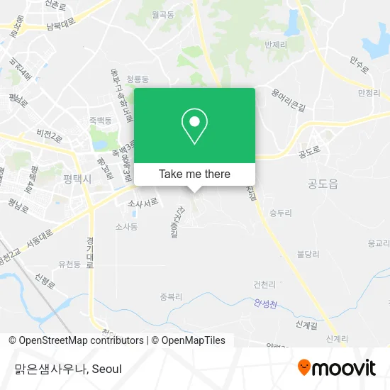 맑은샘사우나 map