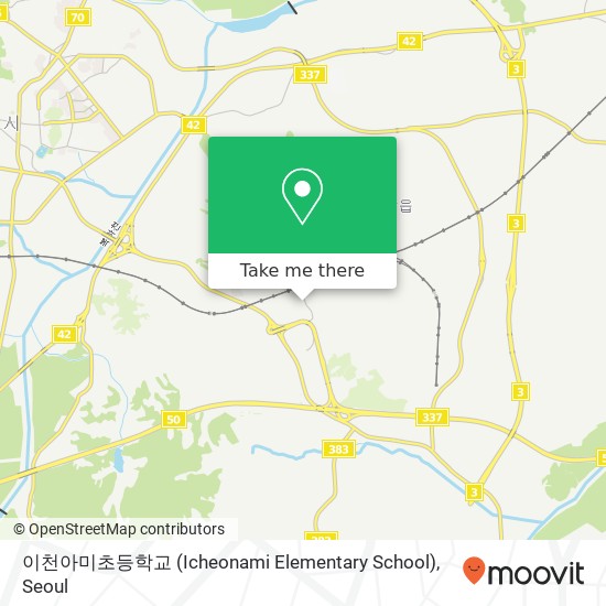 이천아미초등학교 (Icheonami Elementary School) map