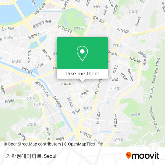 가락현대아파트 map