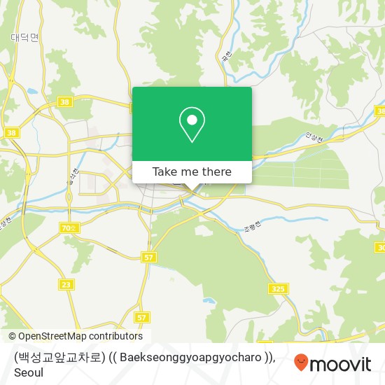 (백성교앞교차로) (( Baekseonggyoapgyocharo )) map