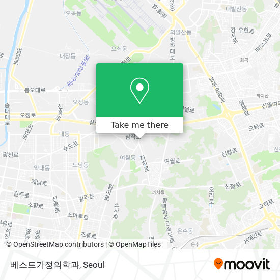 베스트가정의학과 map