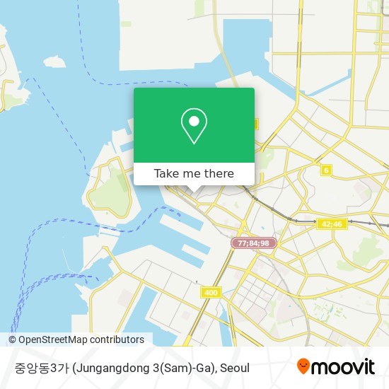 중앙동3가 (Jungangdong 3(Sam)-Ga) map
