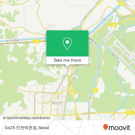Gs25 인천박촌점 map
