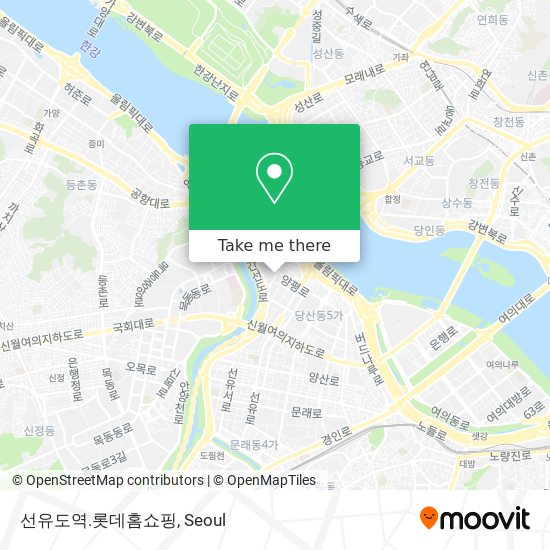 선유도역.롯데홈쇼핑 map