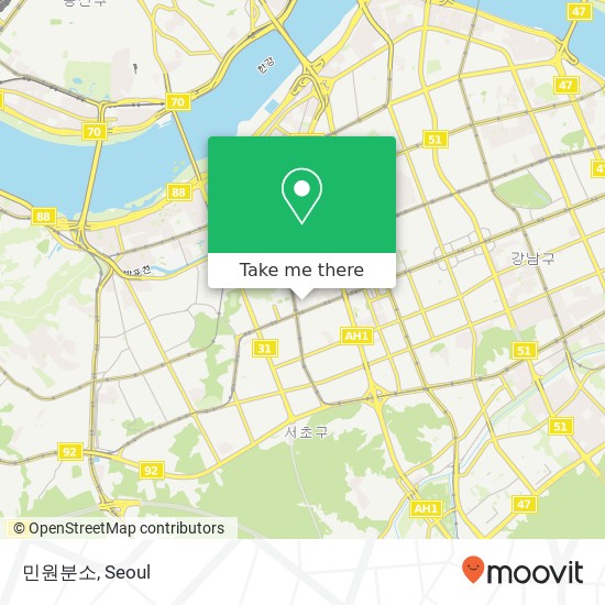 민원분소 map