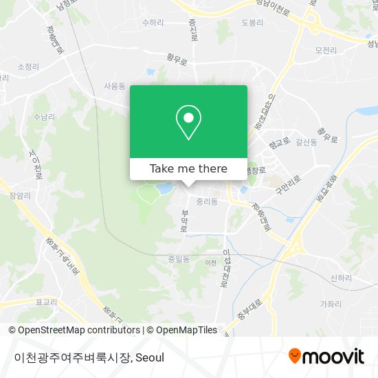 이천광주여주벼룩시장 map