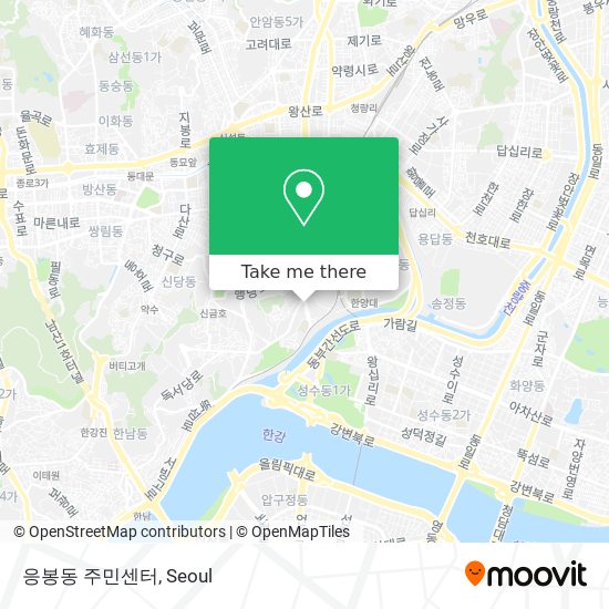 응봉동 주민센터 map