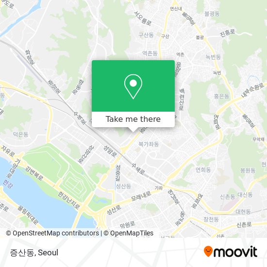 증산동 map