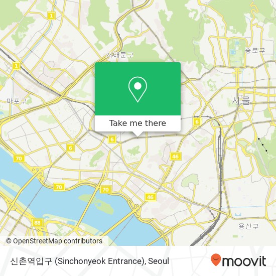 신촌역입구 (Sinchonyeok Entrance) map