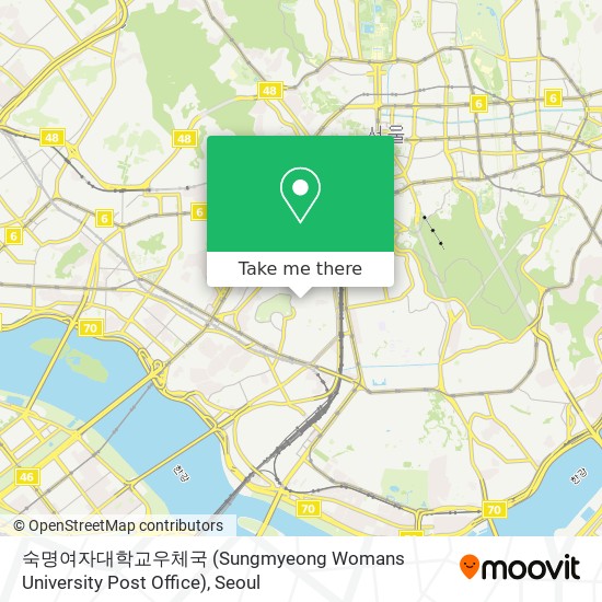 숙명여자대학교우체국 (Sungmyeong Womans University Post Office) map