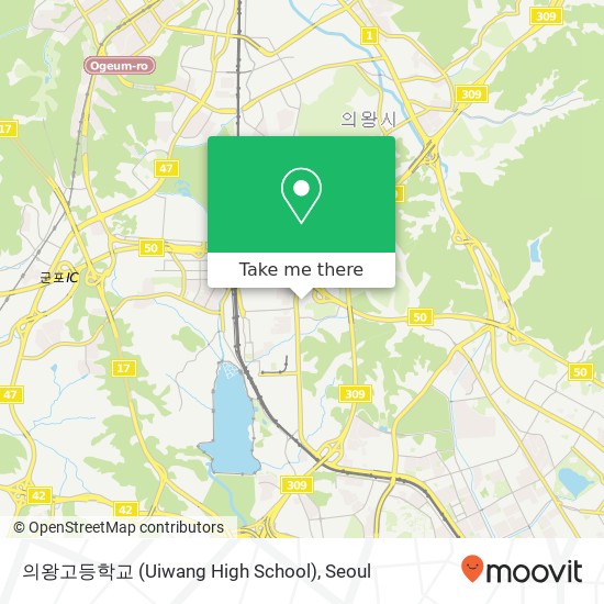 의왕고등학교 (Uiwang High School) map