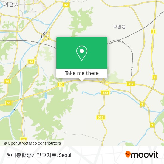 현대종합상가앞교차로 map