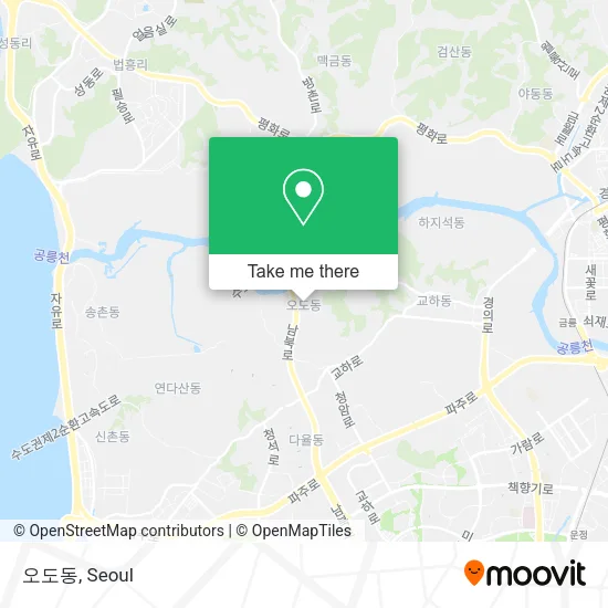 오도동 map