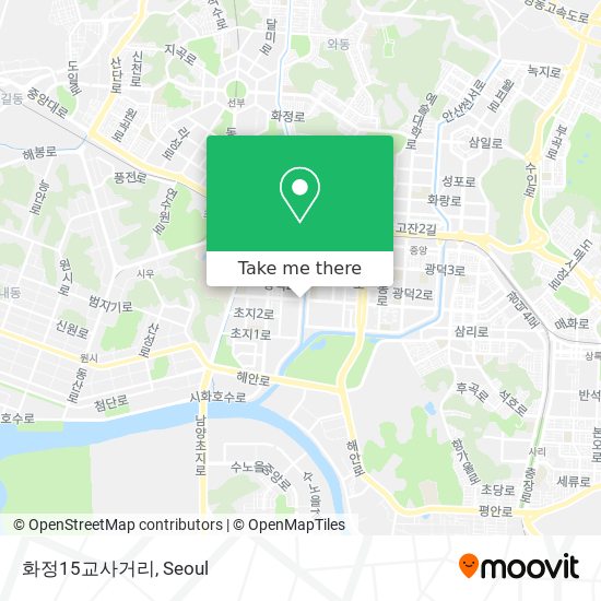 화정15교사거리 map