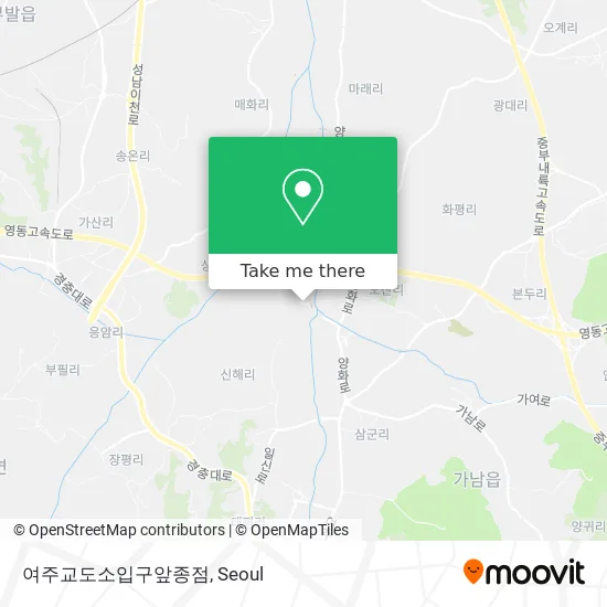 여주교도소입구앞종점 map