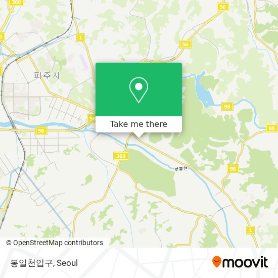 봉일천입구 map