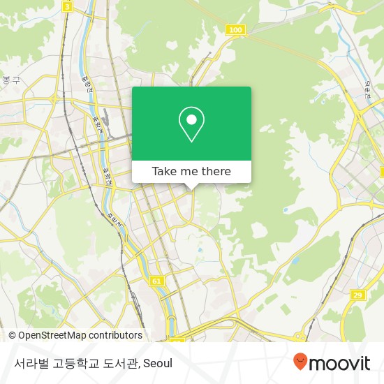 서라벌 고등학교 도서관 map