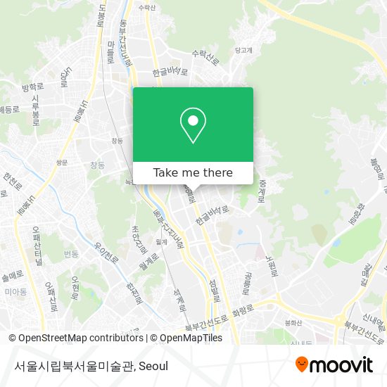 서울시립북서울미술관 map