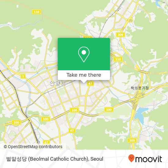 벌말성당 (Beolmal Catholic Church) map