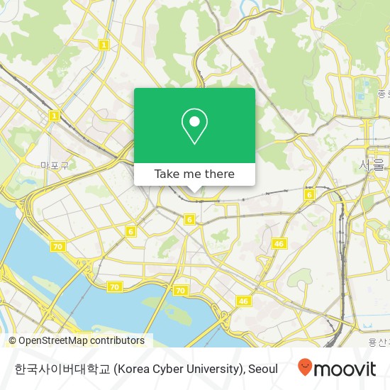 한국사이버대학교 (Korea Cyber University) map