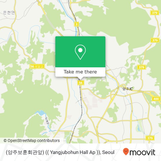 (양주보훈회관앞) (( Yangjubohun Hall Ap )) map